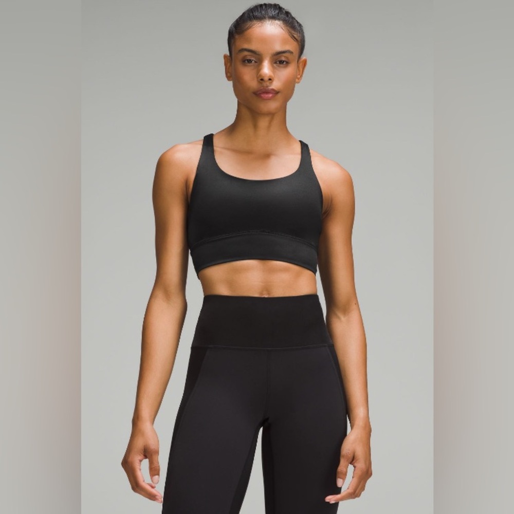 lululemon athletica Black Scoop Sports Bra with Wide Band